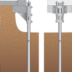 Steel piers for commercial foundation repair